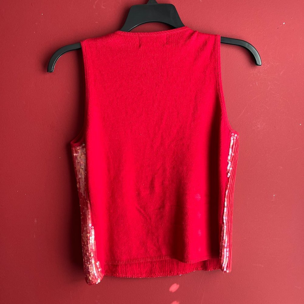 Bloomingdale's Sequin Sweater Vest - Picture 8 of 8